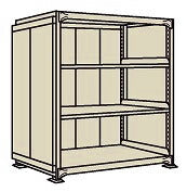 【送料都度見積 】中量棚PBW型パネル付(500kg/段・単体・4段タイプ) PBW-9564 197682 ※法人向け 個人宅配送不可