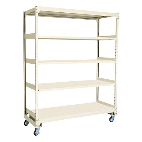 【送料都度見積 】中量キャスターラックMKKW型(ゴム車・4輪自在キャスター) MKKW-1745G 198639 ※法人向け 個人宅配送不可