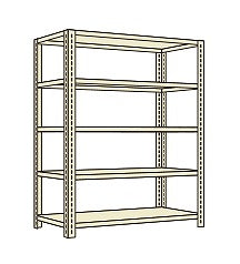 【送料都度見積 】開放型棚(120kg/段・高さ1800mm・5段タイプ) LW1125 203738 ※法人向け 個人宅配送不可