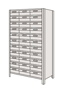 【送料都度見積 】物品棚LEK型樹脂ボックス LEK1110-36T 204278 ※法人向け 個人宅配送不可