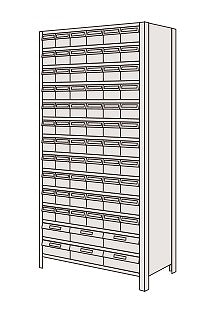 【送料都度見積 】物品棚LEK型樹脂ボックス LEK2124-72T 204303 ※法人向け 個人宅配送不可