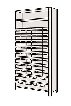 【送料都度見積 】物品棚LEK型樹脂ボックス LEK2123-54T 204304 ※法人向け 個人宅配送不可