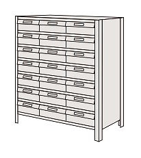 【送料都度見積 】物品棚LEK型樹脂ボックス LEK8118-21T 204309 ※法人向け 個人宅配送不可