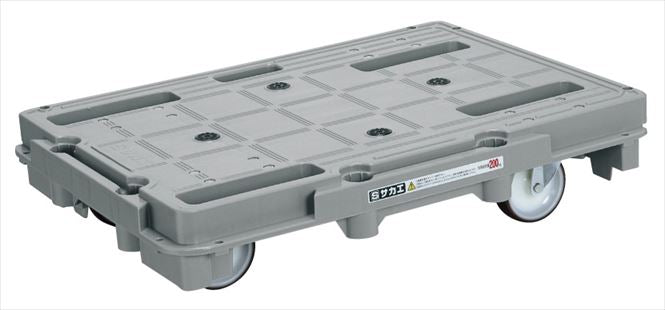 【要送料】 樹脂台車(スタッキング・連結仕様)4輪自在タイプ SCR-800NU 218980 ※法人向け 個人宅配送不可