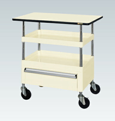 CSパールワゴン(中量タイプ・引出し・天板付) CSP-7572CTPI 324182 ※法人向け 個人宅配送不可