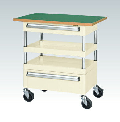 CSパールワゴン(中量タイプ・引出し・天板付) CSP-7572ACTFSEI 324578 ※法人向け 個人宅配送不可