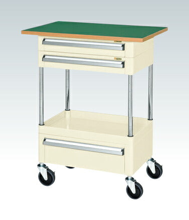 CSパールワゴン(中量タイプ・引出し・天板付) CSP-7571A2CTFSEI 324588 ※法人向け 個人宅配送不可