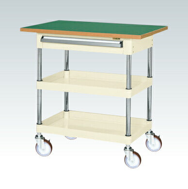 CSパールワゴン(中量タイプ・引出し・天板付) CSP-7582ATFNUI 324595 ※法人向け 個人宅配送不可