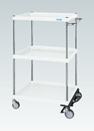 CSパールワゴン(中量タイプ・フットブレーキ付) CSP-75123BRNUW 325526 ※法人向け 個人宅配送不可