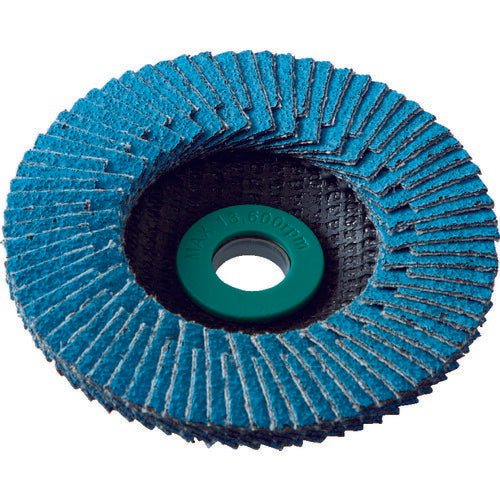 TRUSCO GPトップフラット ジルコニア #80 Φ100 10枚入 GPF100-Z80