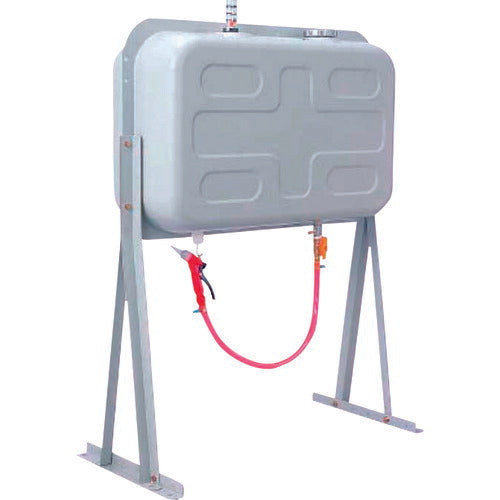 DAIKEN 屋外用ホームタンク 95型 スチール製 壁寄せスライドタイプ 小出しガン・ホース付き HT95NVG