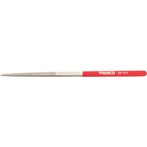 TRUSCO ダイヤモンドヤスリ 鉄工用#140 角 1本入 全長215mm(5本組サイズ) GK-5-K