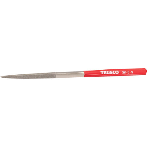 TRUSCO ダイヤモンドヤスリ 鉄工用#140 三角 1本入 全長215mm(5本組サイズ) GK-5-S