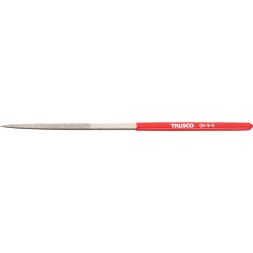 TRUSCO ダイヤモンドヤスリ 鉄工用#140 角 1本入 全長200mm(8本組サイズ) GK-8-K