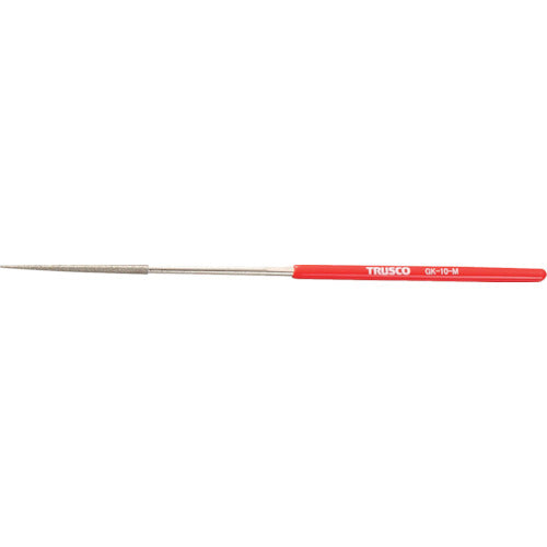 TRUSCO ダイヤモンドヤスリ 鉄工用#140 丸 1本入 全長185mm(10本組サイズ) GK-10-M