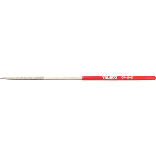 TRUSCO ダイヤモンドヤスリ 鉄工用#140 角 1本入 全長185mm(10本組サイズ) GK-10-K