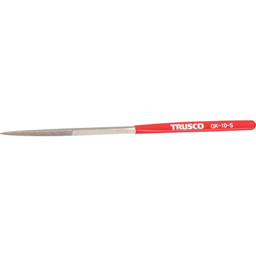 TRUSCO ダイヤモンドヤスリ 鉄工用#140 三角 1本入 全長185mm(10本組サイズ) GK-10-S