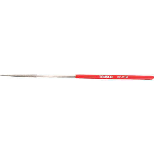 TRUSCO ダイヤモンドヤスリ 鉄工用#140 丸 1本入 全長170mm(12本組サイズ) GK-12-M