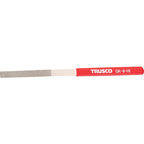 TRUSCO ダイヤモンドヤスリ 鉄工用#140 平 1本入 全長200mm(8本組サイズ) GK-8-HI