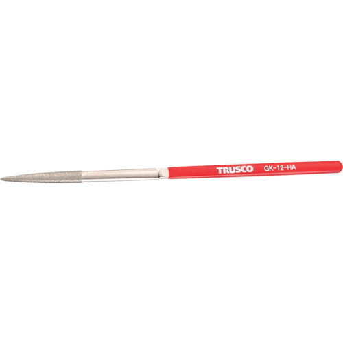 TRUSCO ダイヤモンドヤスリ 鉄工用#140 半丸 1本入 全長170mm(12本組サイズ) GK-12-HA