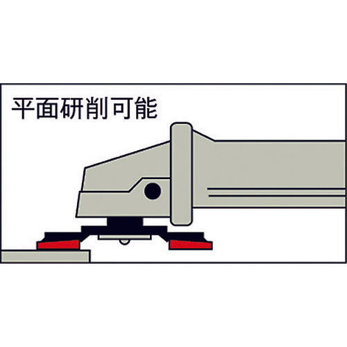 TRUSCO GPトップフラット アランダム #320 Φ100 10枚入 GPF100-A320