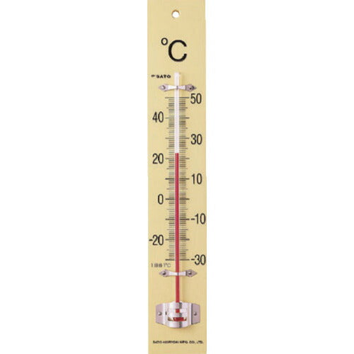 佐藤 板付温度計(フック箱)-30~50℃ (1510-00) 1510-00