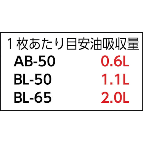 エム・エーライフ タフネルオイルブロッター マット状 50x50cm厚さ4mm 100枚入 BL-50