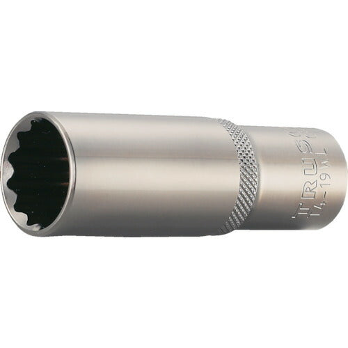 TRUSCO ディープソケット 12角タイプ 差込角12.7 対辺27mm T4-27WL