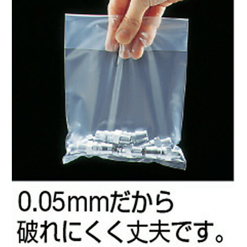 TRUSCO 小型ポリ袋 縦150X横100Xt0.05 透明 (200枚入) A-1015