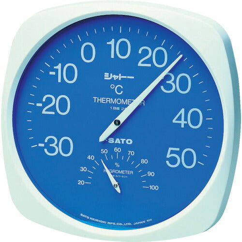 【送料・納期都度見積】 佐藤 シャトー温湿度計 TH-300 (1013-00) TH-300
