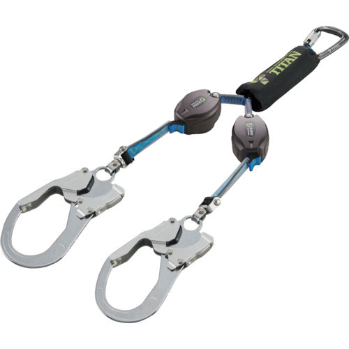 タイタン REELOCKmini 小型軽量ロック機構付き巻取式ダブルランヤード HL-HW-130