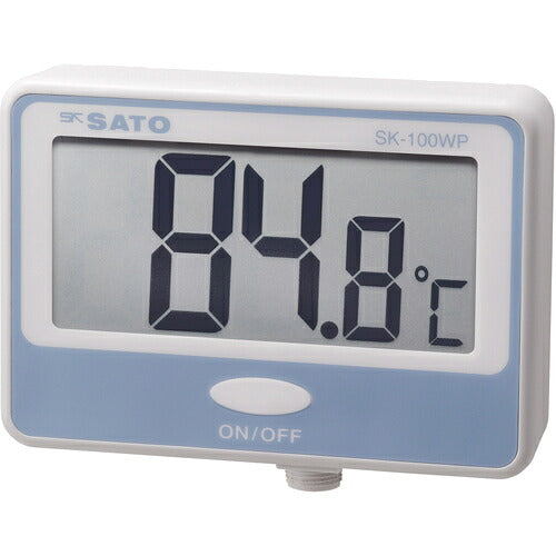佐藤 壁掛型防水デジタル温度計SK-100WP(指示計のみ)(8050-00) SK-100WP