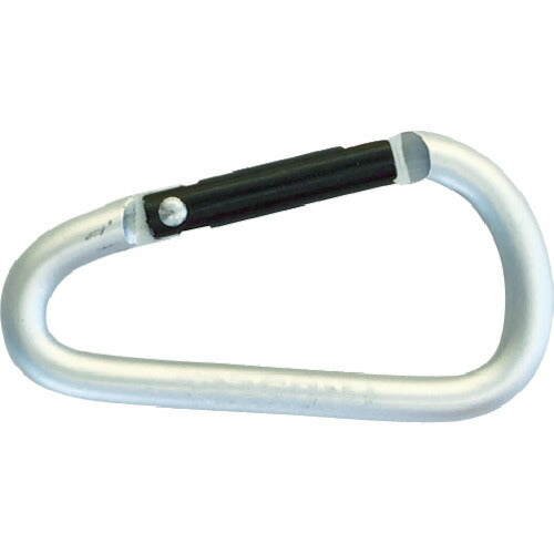TRUSCO まとめ買い カラビナ 線径5mmX50mm D型 シルバー100個 TKN550SVBOX