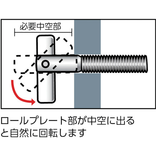 TRUSCO ITハンガー ステンレス M8X60 4本入 (中空壁用アンカー/はさみ固定式) IT-860SBT