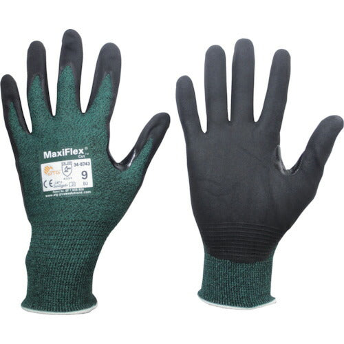 エーティージー 耐切創手袋 マキシフレックス・カット 34-8743 Lサイズ 34-8743-L