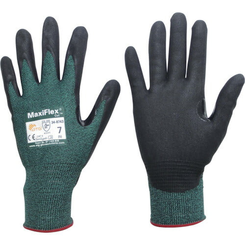エーティージー 耐切創手袋 マキシフレックス・カット 34-8743 Sサイズ 34-8743-S
