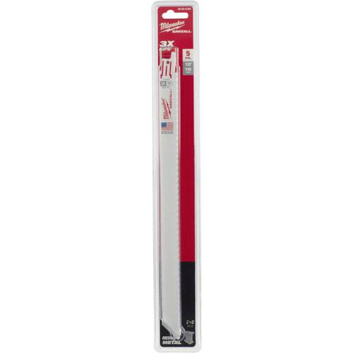 milwaukee THIN KERF金工用レシプロソーブレード 18TPI 305mm(5本パック) 48-00-5189
