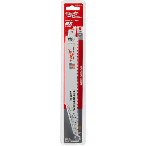milwaukee WRECKER 解体用レシプロソーブレード 7/11 TPI 229mm(5本パック) 48-00-5706