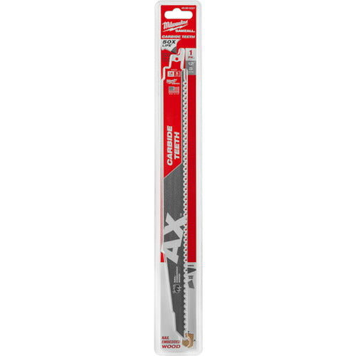 milwaukee AX木工用カーバイドレシプロソーブレード 5TPI 305mm (1本) 48-00-5227