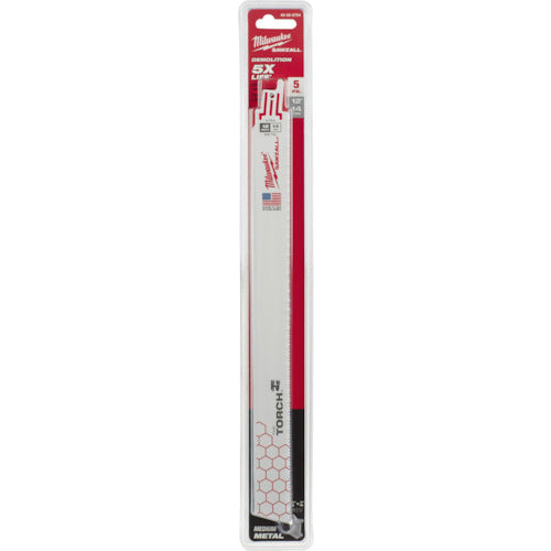 milwaukee TORCH金工用レシプロソーブレード 14TPI 305mm(5本パック) 48-00-5794