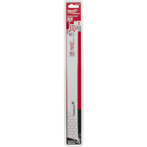milwaukee TORCH金工用レシプロソーブレード 18TPI 305mm(5本パック) 48-00-5789
