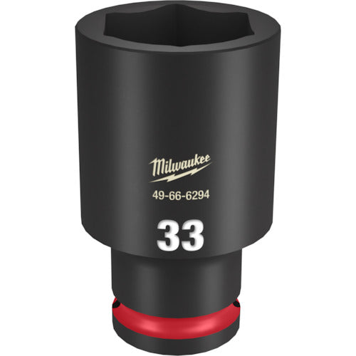 milwaukee SHOCKWAVE IMPACT DUTY ディープインパクトソケット 1/2インチ(12.7mm)角 33mm 49-66-6294