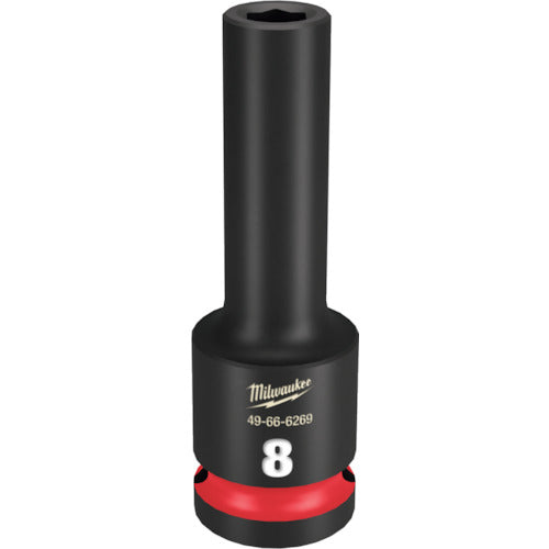 milwaukee SHOCKWAVE IMPACT DUTY ディープインパクトソケット 1/2インチ(12.7mm)角 8mm 49-66-6269