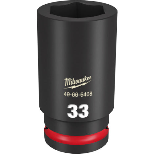 milwaukee SHOCKWAVE IMPACT DUTY ディープインパクトソケット 3/4インチ(19mm)角 33mm 49-66-6408