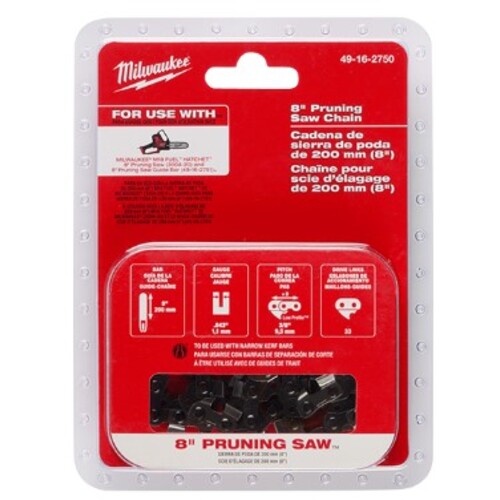 milwaukee 200mm (8インチ) チェーンソー用チェーン 49-16-2750 APJ