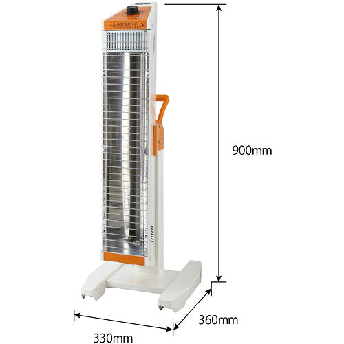 Suiden 遠赤外線ヒーター シングルタイプ温度調節機能付 100V SEH-10AH-1