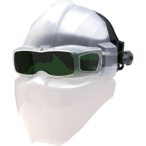 育良 防災面 フェイスシールド(グリーン) ISK-FSGR (40359) ISK-FSGR