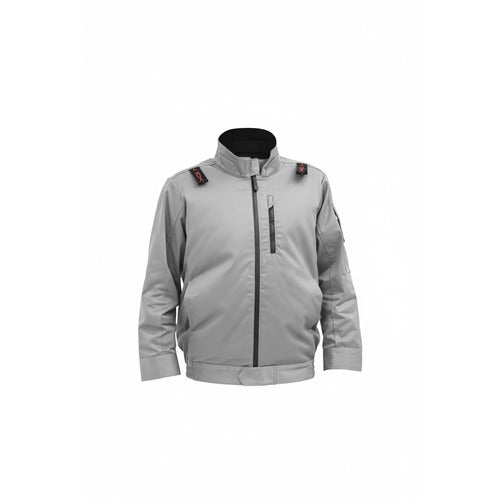 ハラダ EX.WORKERS E/Fウェア長袖ブルゾンAS シルバーグレー 5L 33700-848