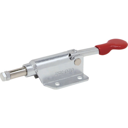 育良 横押し型トグルクランプ スチール(31407) ストローク10mm フランジベース 押圧力0.5kN ISK-070