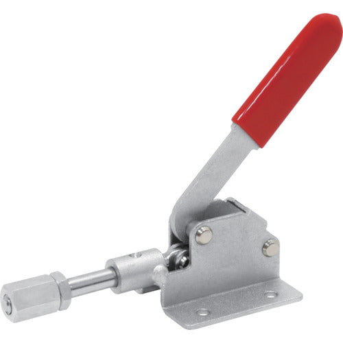 育良 横押し型トグルクランプ スチール(31406) ストローク13mm フランジベース 押圧力1.6kN ISK-51BS0